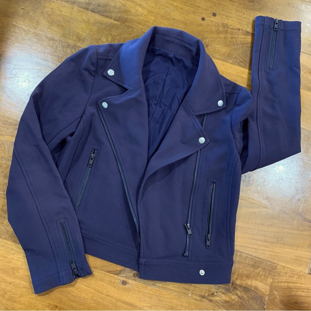 Likely Brand Navy Blue Crop Jacket